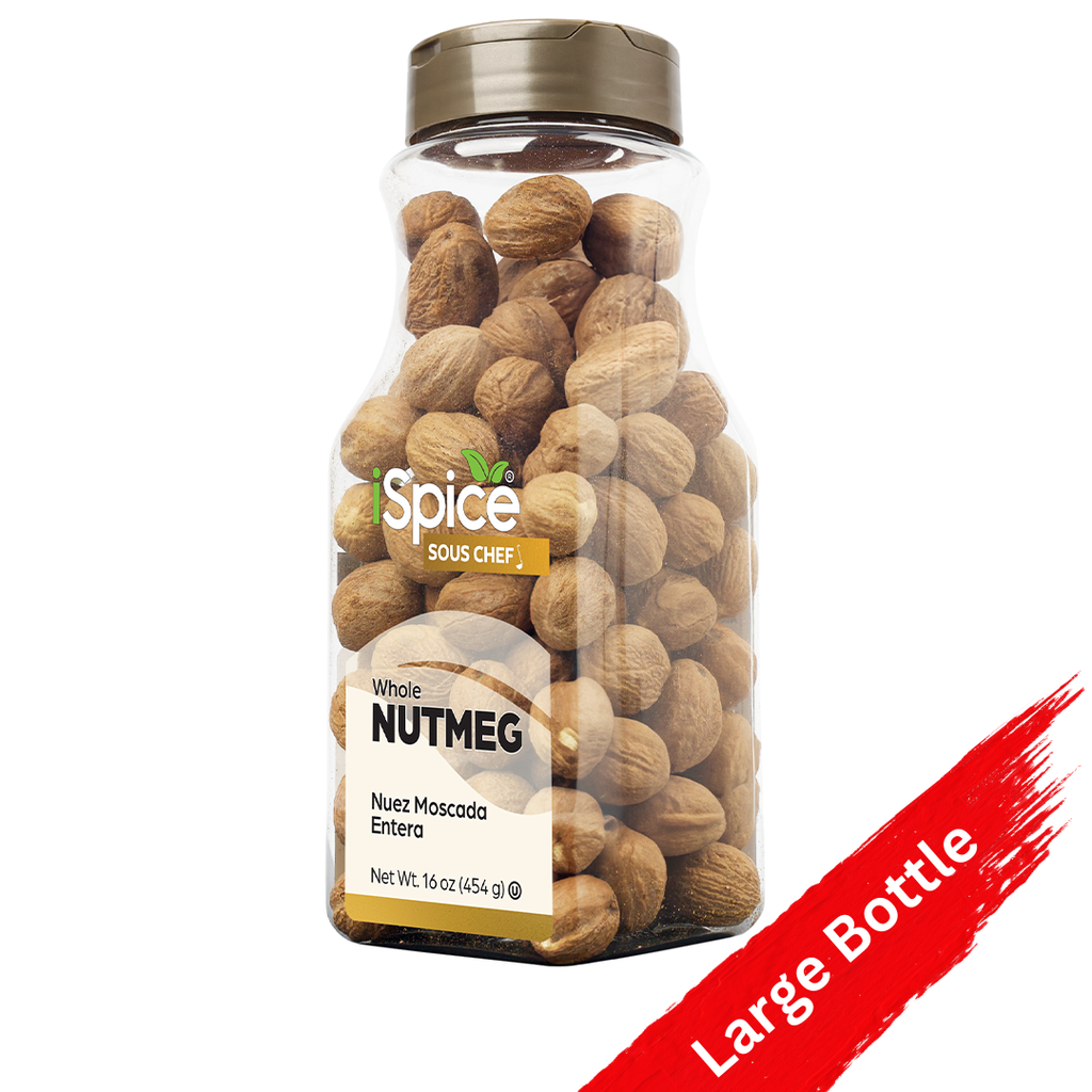 iSpice | Nutmeg Whole | 16 oz | Bulk Size | Gourmet Spice | Kosher